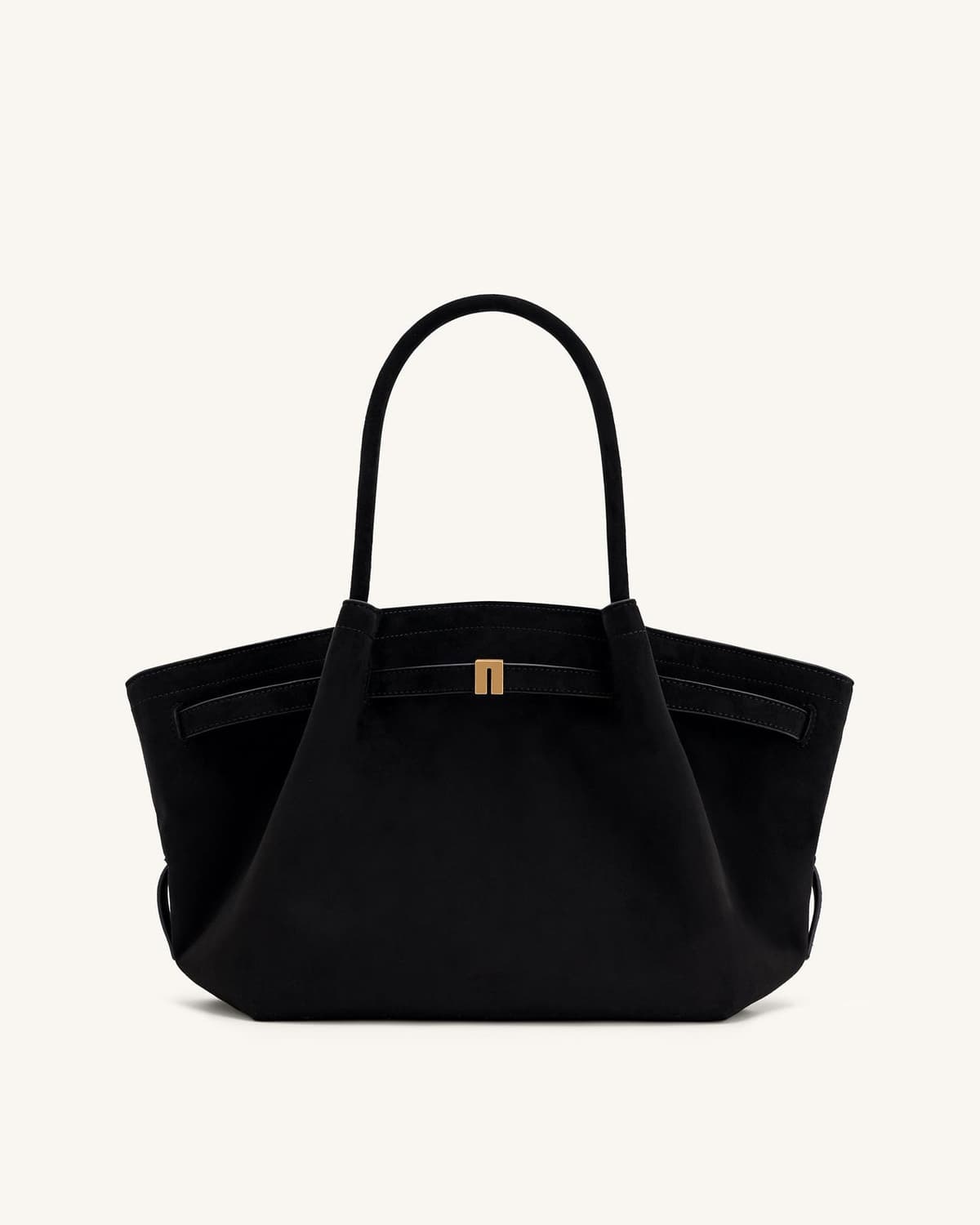 Nora Tote - Noir (Soft Suede)