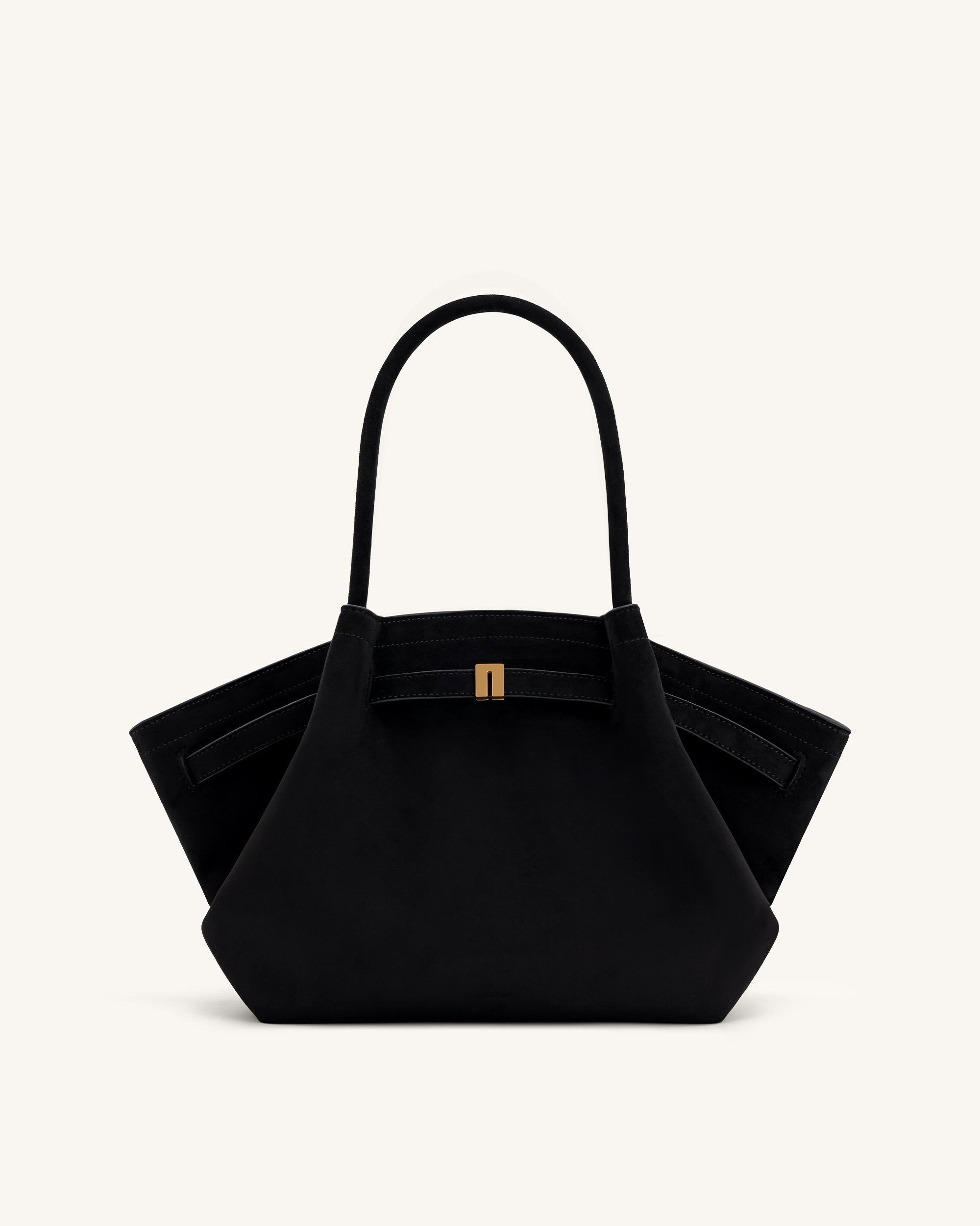 Nora Tote - Noir (Weiches Wildleder)