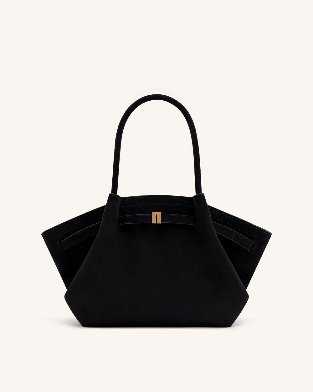 Nora Tote - Noir (Weiches Wildleder)
