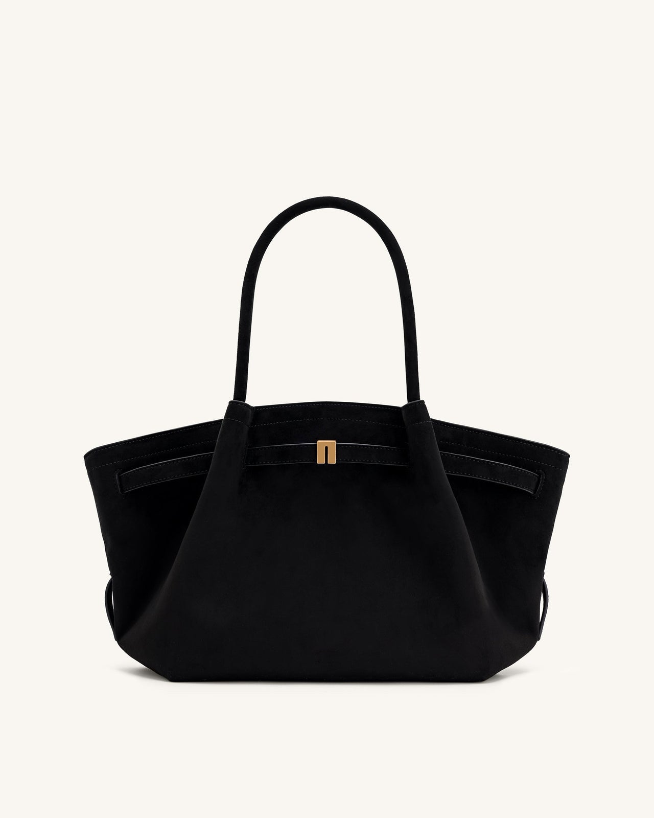 Nora Tote - Noir (Weiches Wildleder)