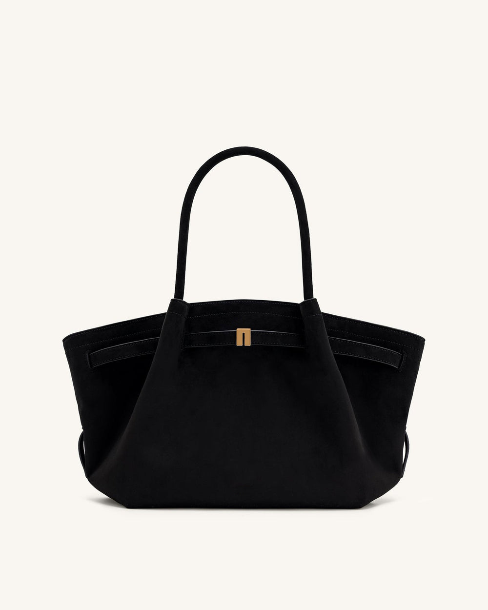 Nora Tote - Noir (Weiches Wildleder)