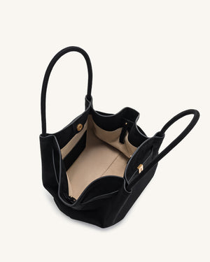 Nora Tote - Noir (Weiches Wildleder)