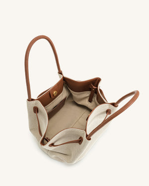 Nora Tote – Oat (Canvas)